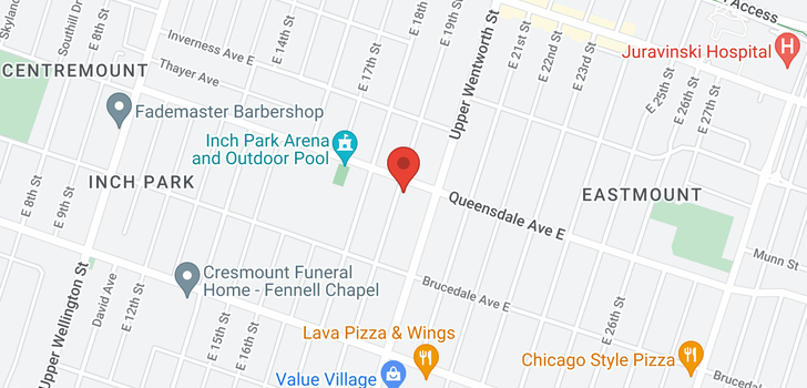 map of 179 East 19th Street